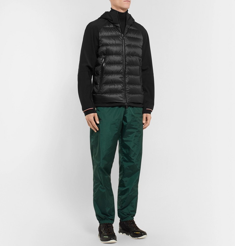 Moncler - Fabian Panelled Quilted Shell Hooded Down Jacket - Black Moncler