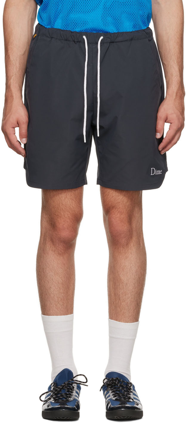 Dime Blue Polyester Shorts Dime