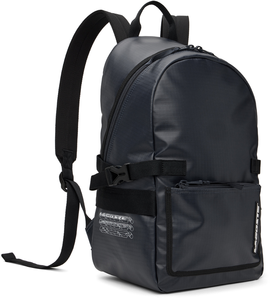 Lacoste Navy Coated Backpack Lacoste