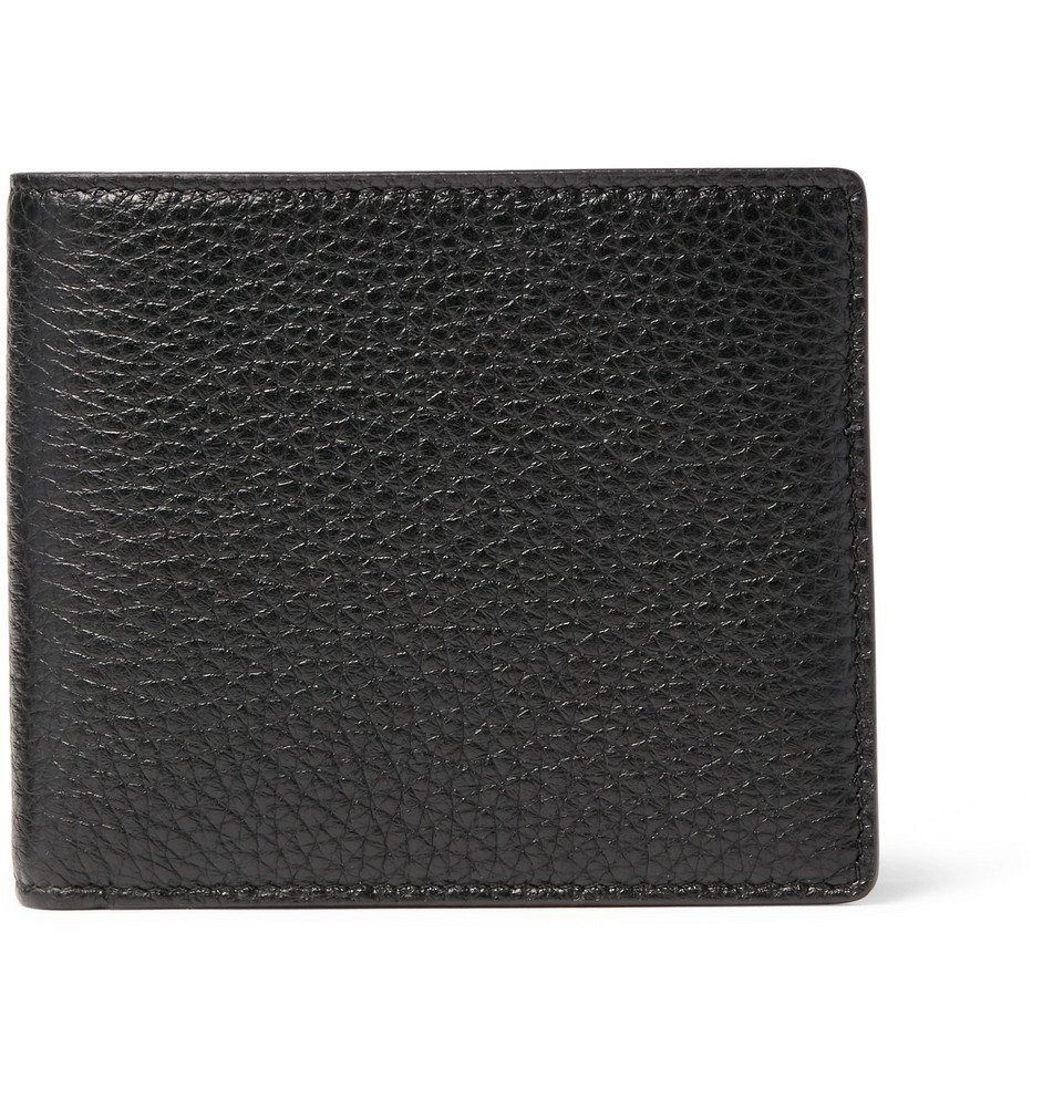 Maison Margiela - Full-Grain Leather Billfold Wallet - Black Maison ...