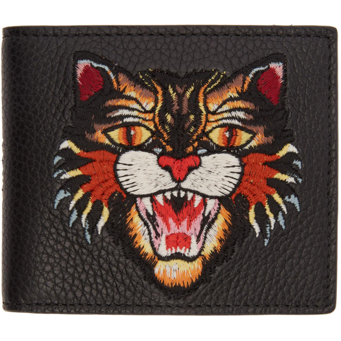 stak instinkt Leopard Gucci Black Angry Cat Wallet Gucci