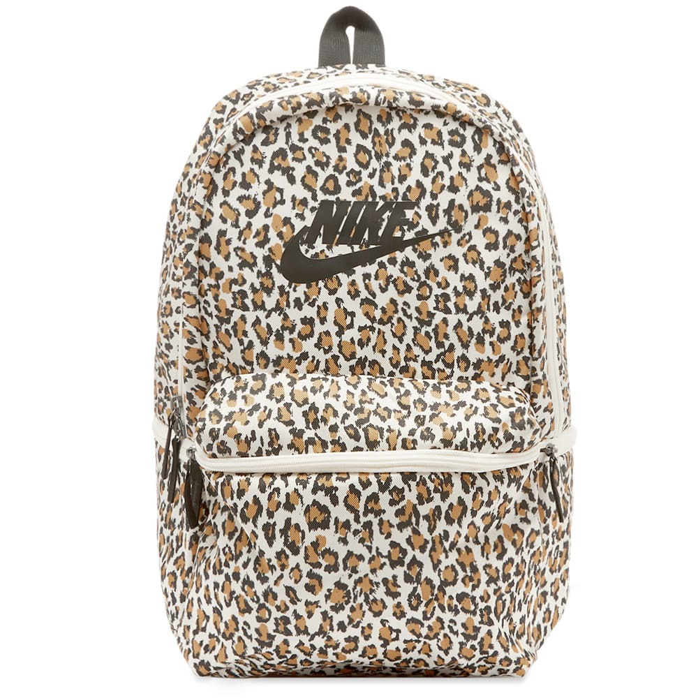 nike heritage backpack leopard print