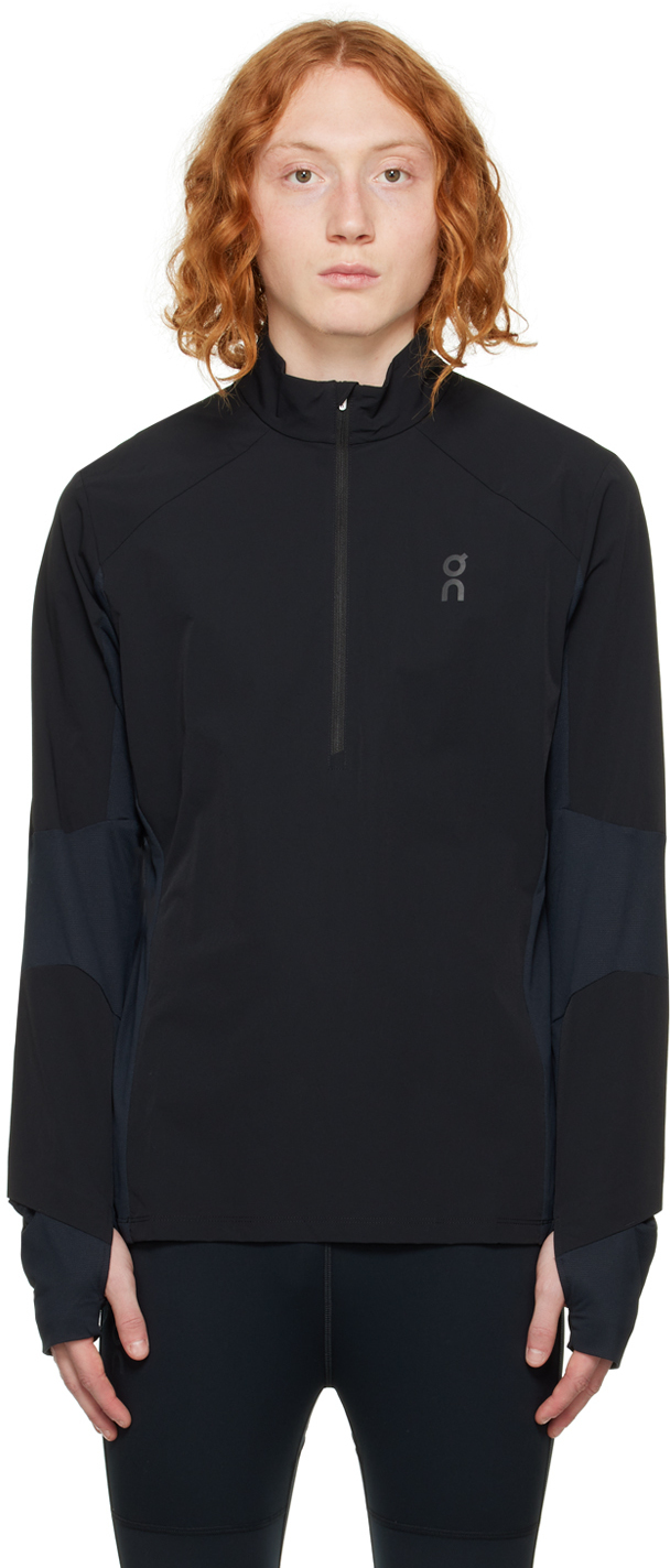 On Black HalfZip Track Jacket On