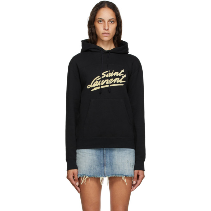 saint laurent signature hoodie