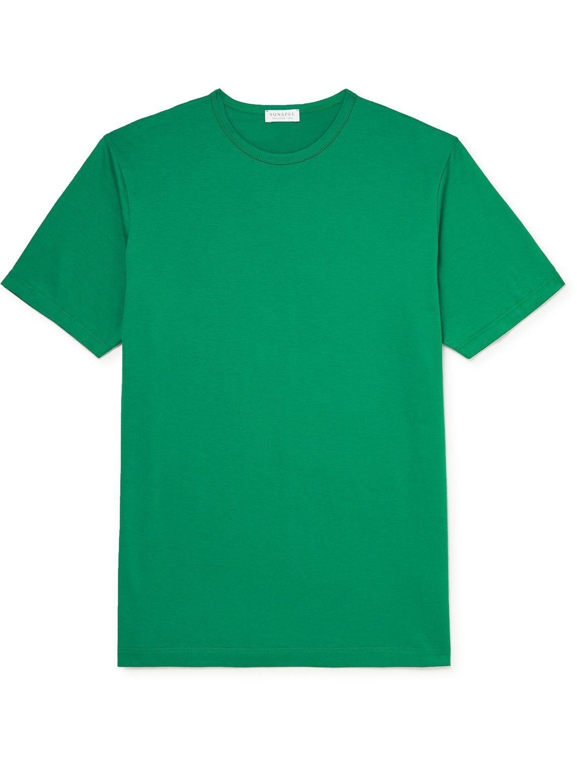 Sunspel - Slim-Fit Cotton-Jersey T-Shirt - Green Sunspel
