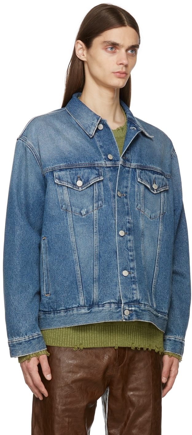 Blue Relaxed Denim Jacket Acne Studios