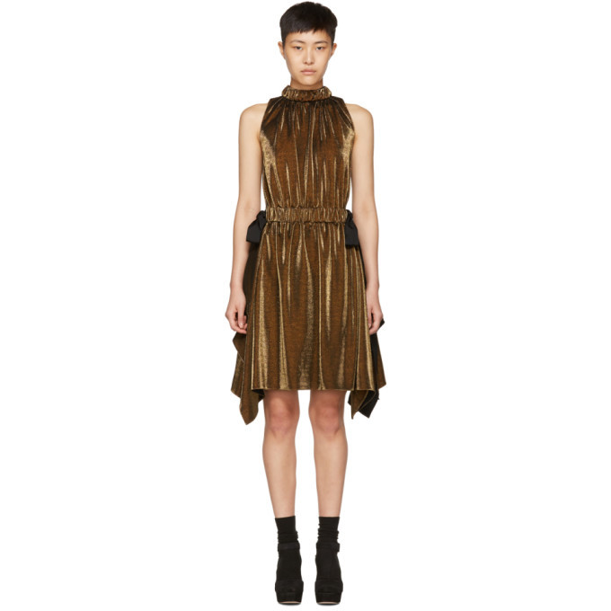 gold lurex jumpsuit fendi