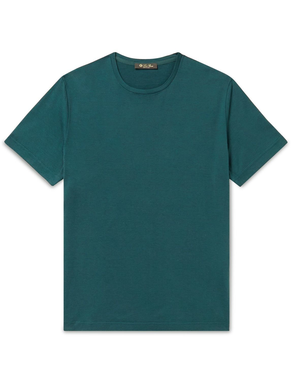 Loro Piana - Slim-Fit Silk and Cotton-Blend Jersey T-Shirt - Blue Loro ...