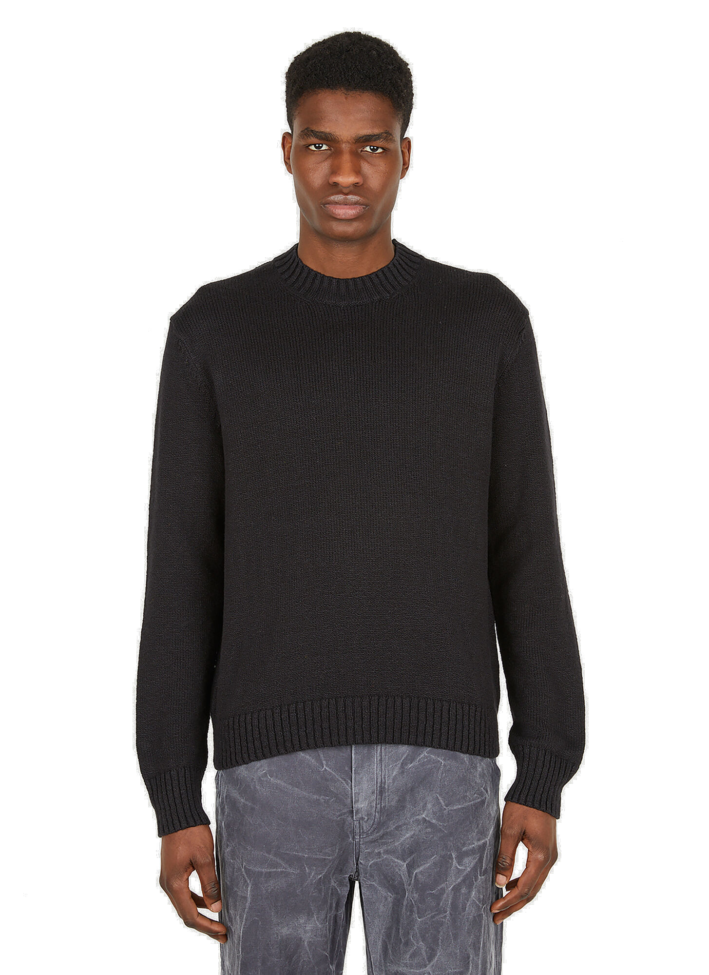 Crewneck Sweater in Black Acne Studios