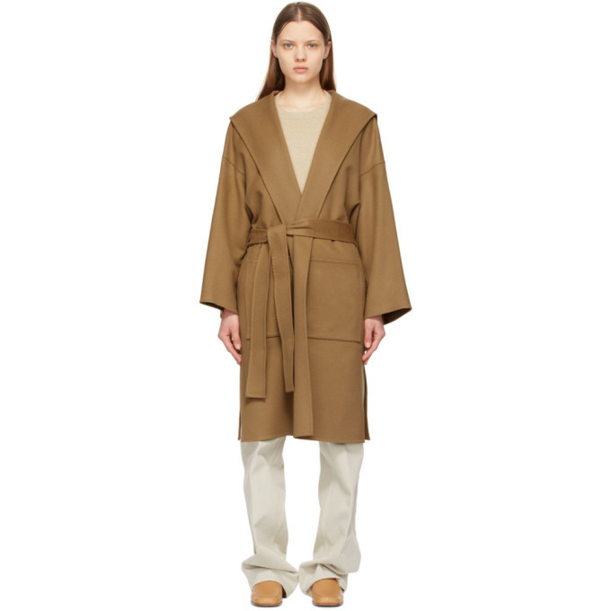 loewe oversized belted coat