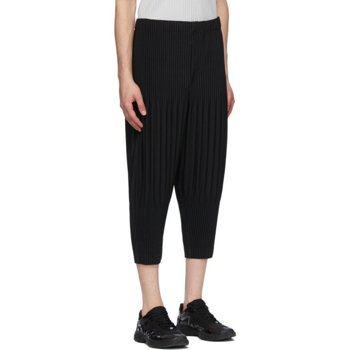 issey miyake homme plisse cropped trousers