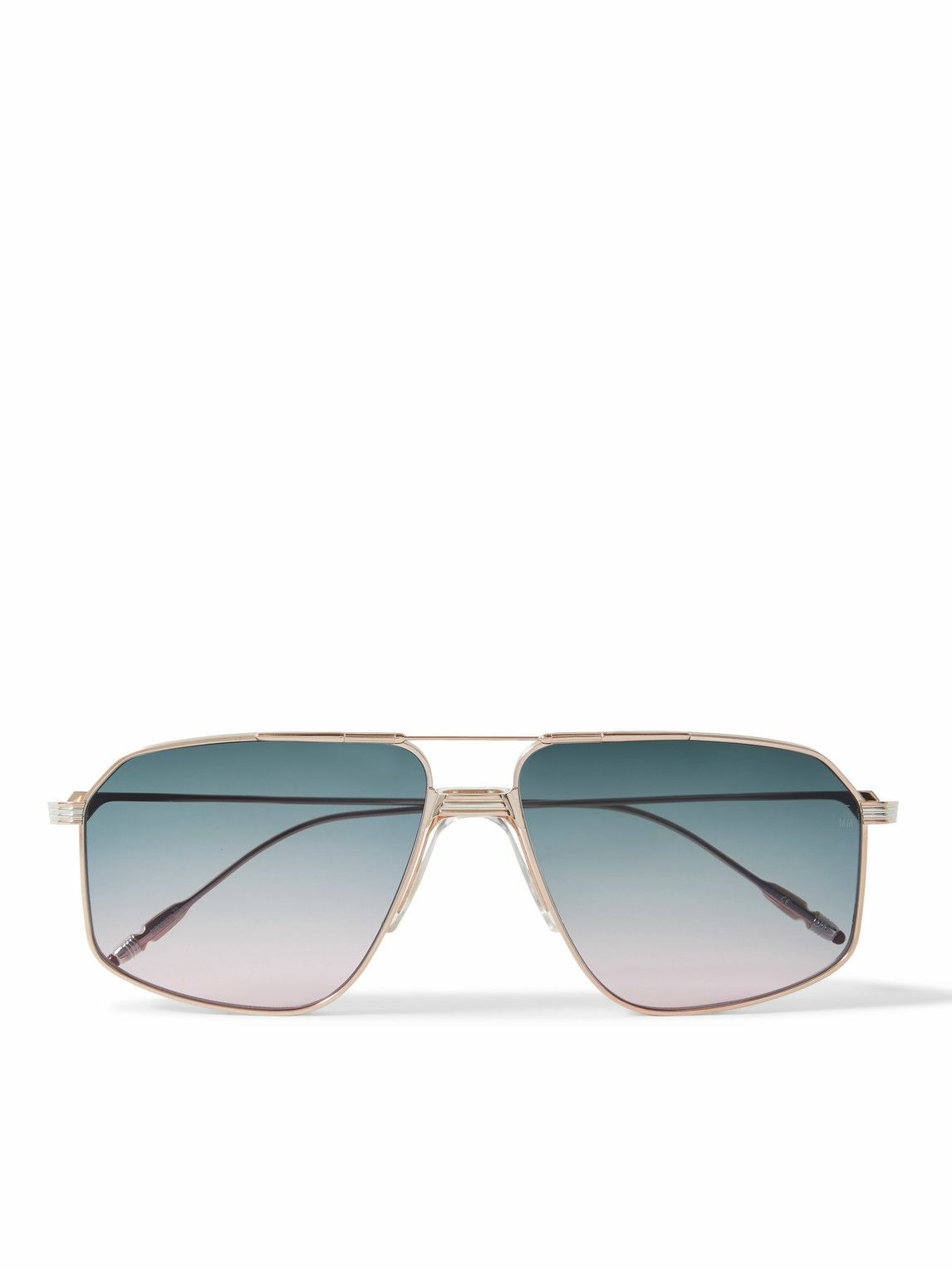 Jacques Marie Mage Jagger AviatorStyle GoldTone Sunglasses Jacques Marie Mage
