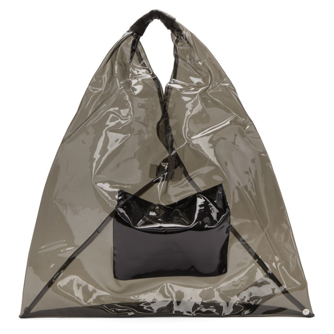 MM6 Maison Martin Margiela Black PVC Tote MM6 Maison Margiela