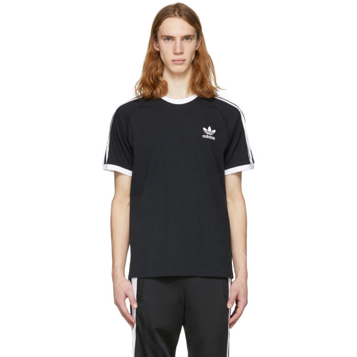 adidas Originals Black 3-Stripes T-Shirt adidas Originals