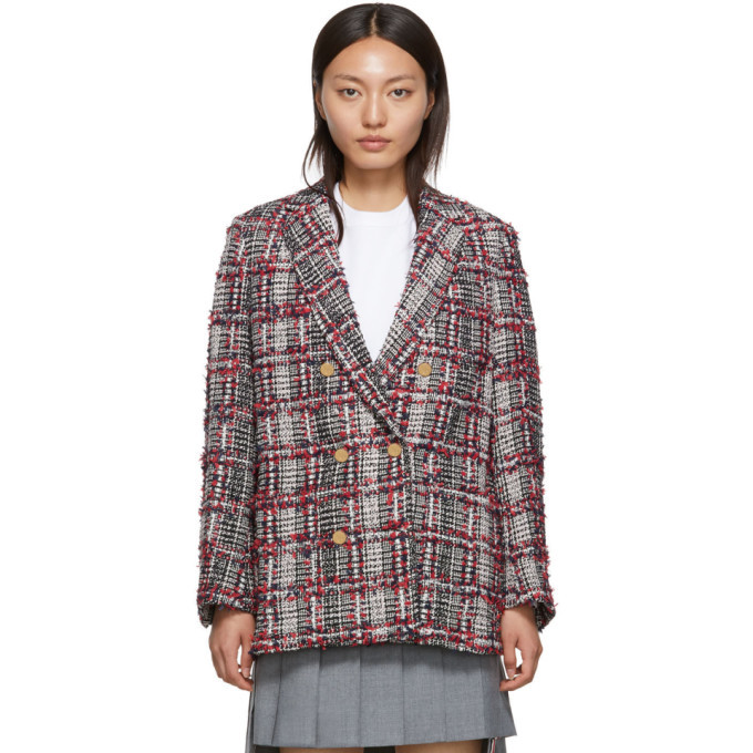 Wales Tweed Sack Blazer Thom Browne
