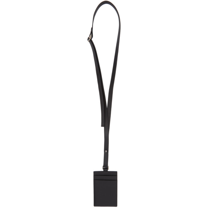 Ribeyron Black Leather Neck Card Holder Ribeyron