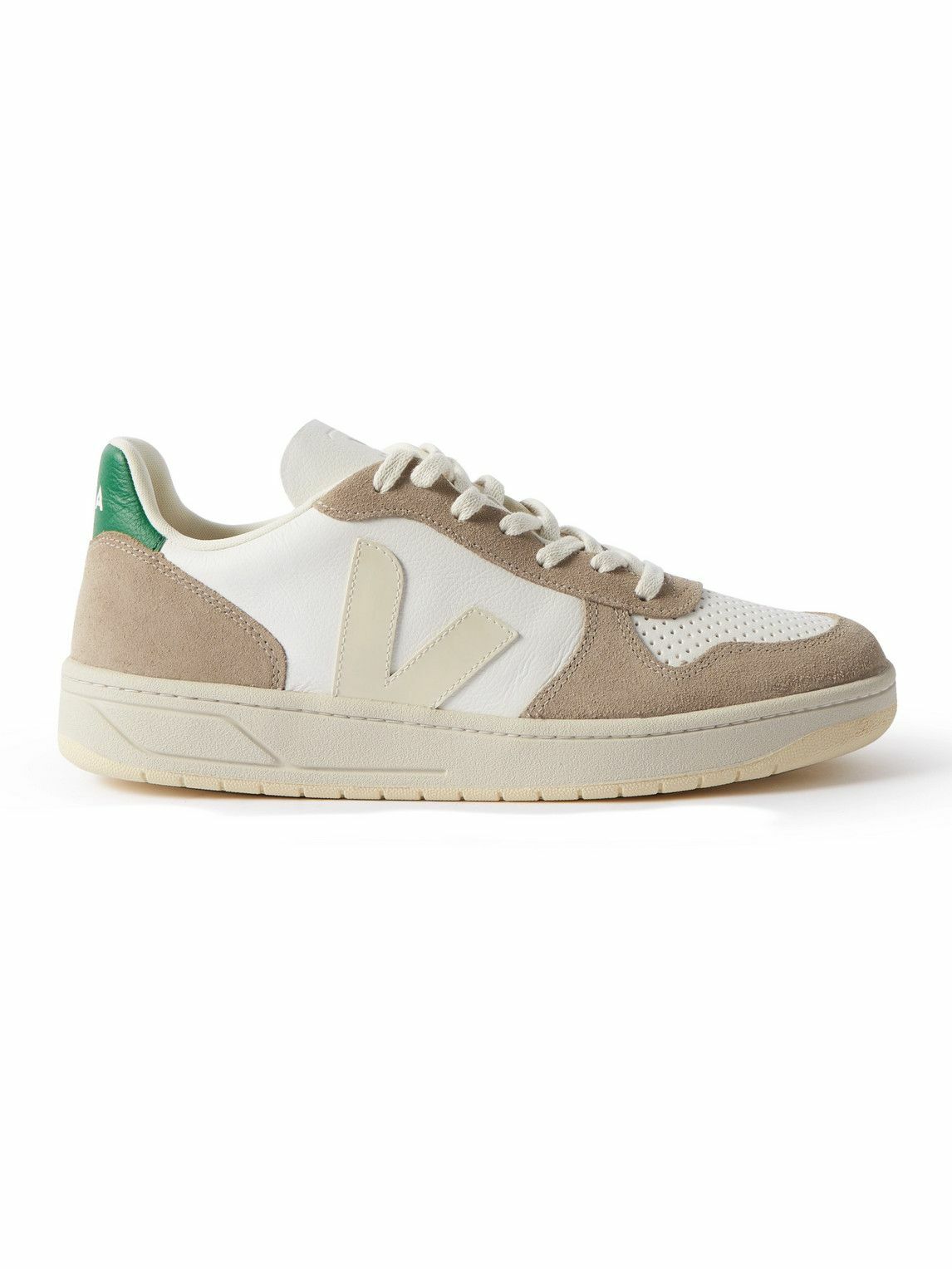 Veja - V-10 Suede and Leather Sneakers - Brown VEJA