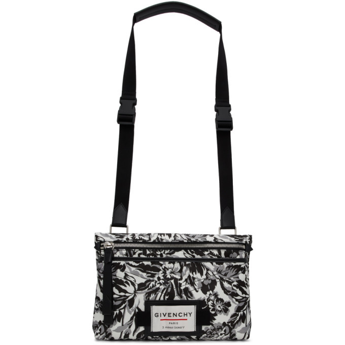 Givenchy Black and White Downtown Messenger Bag Givenchy