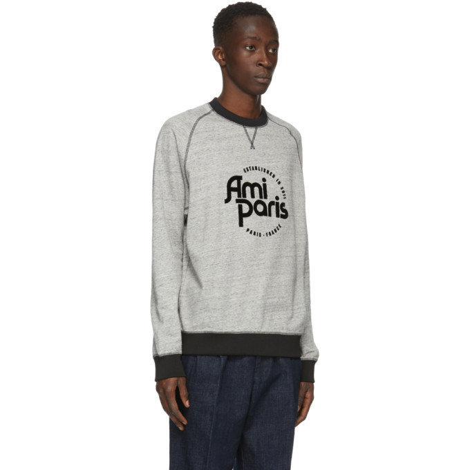 ami paris sweater grey