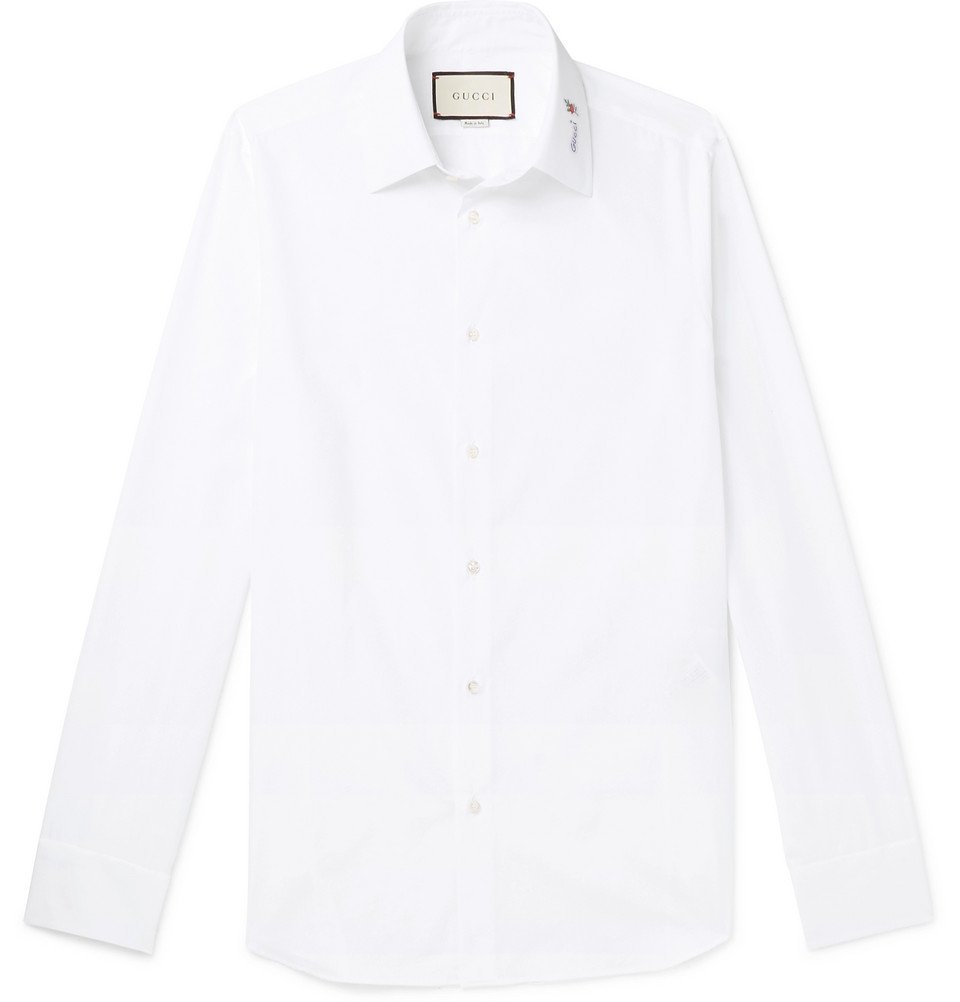 gucci white button shirt