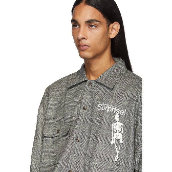 Doublet Grey Surprise Embroidery Shirt Doublet