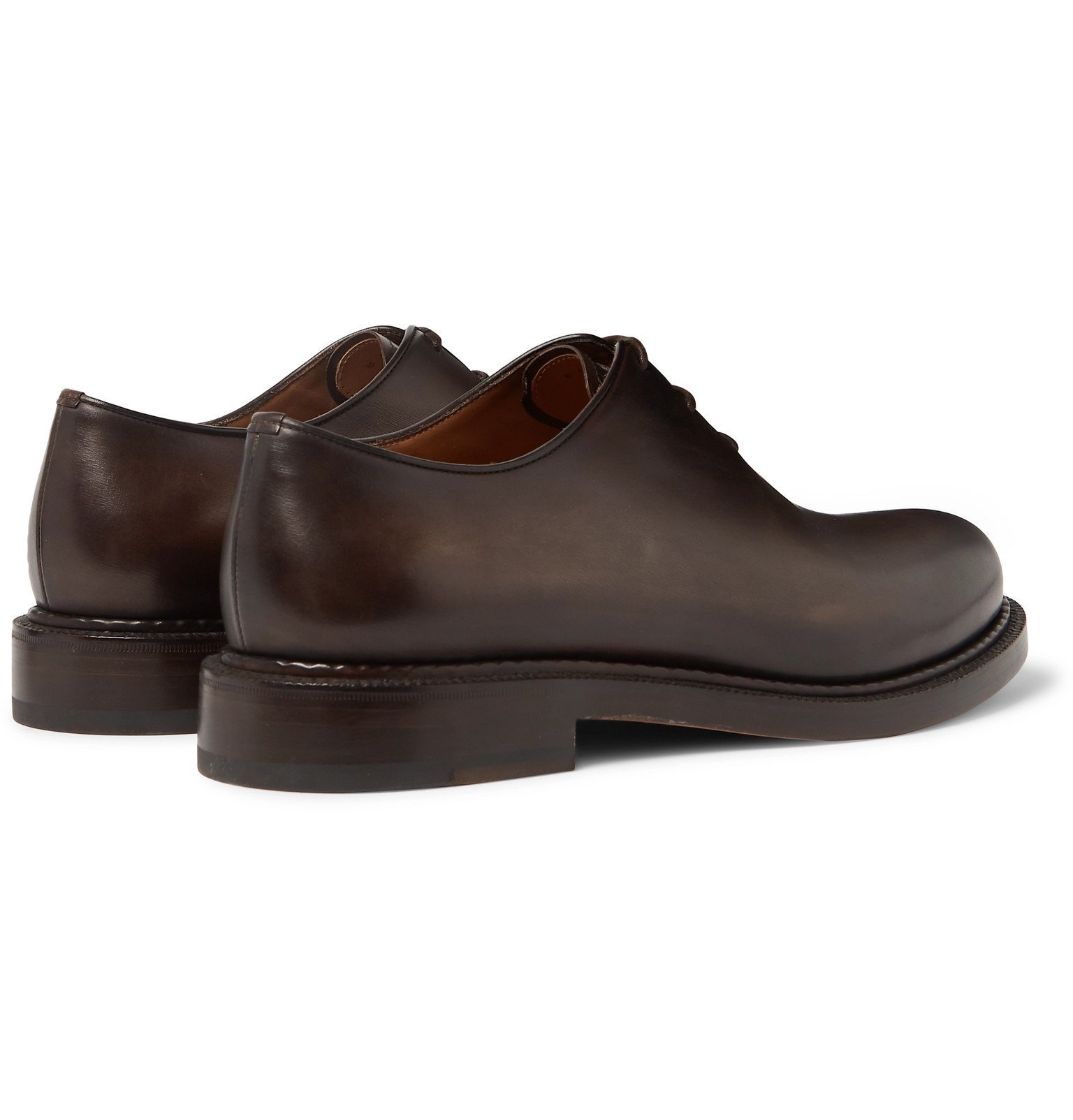 Berluti - 1895 Venezia Leather Oxford Shoes - Brown Berluti