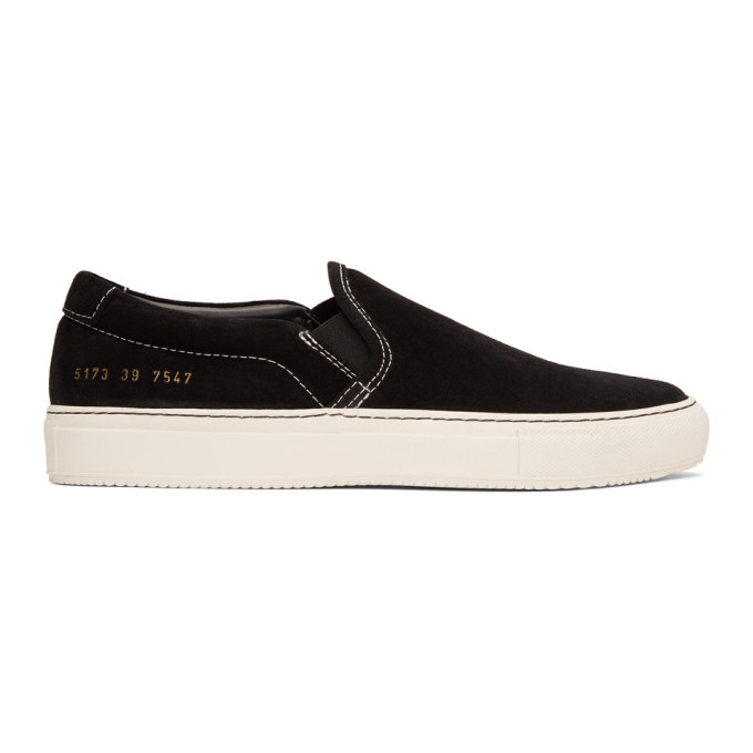 common projects suede slip on