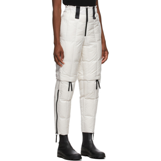 Issey Miyake White Down Transform Trousers