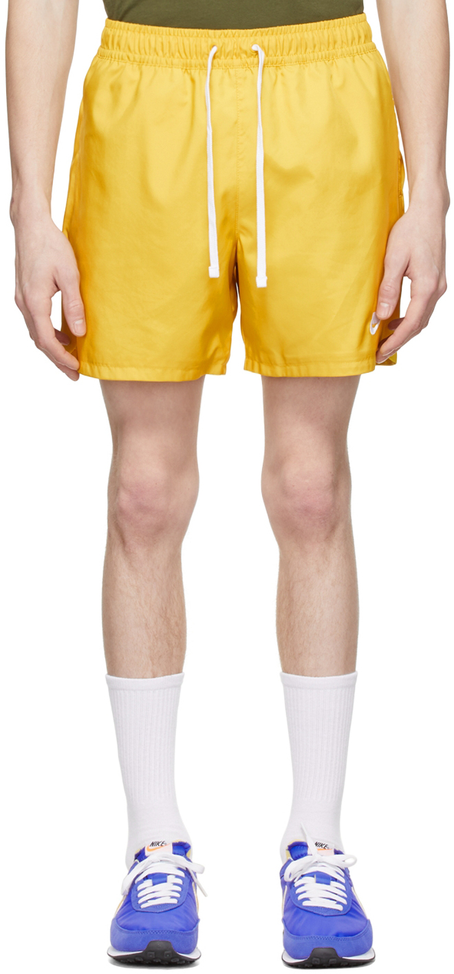 Nike Yellow Polyester Shorts Nike
