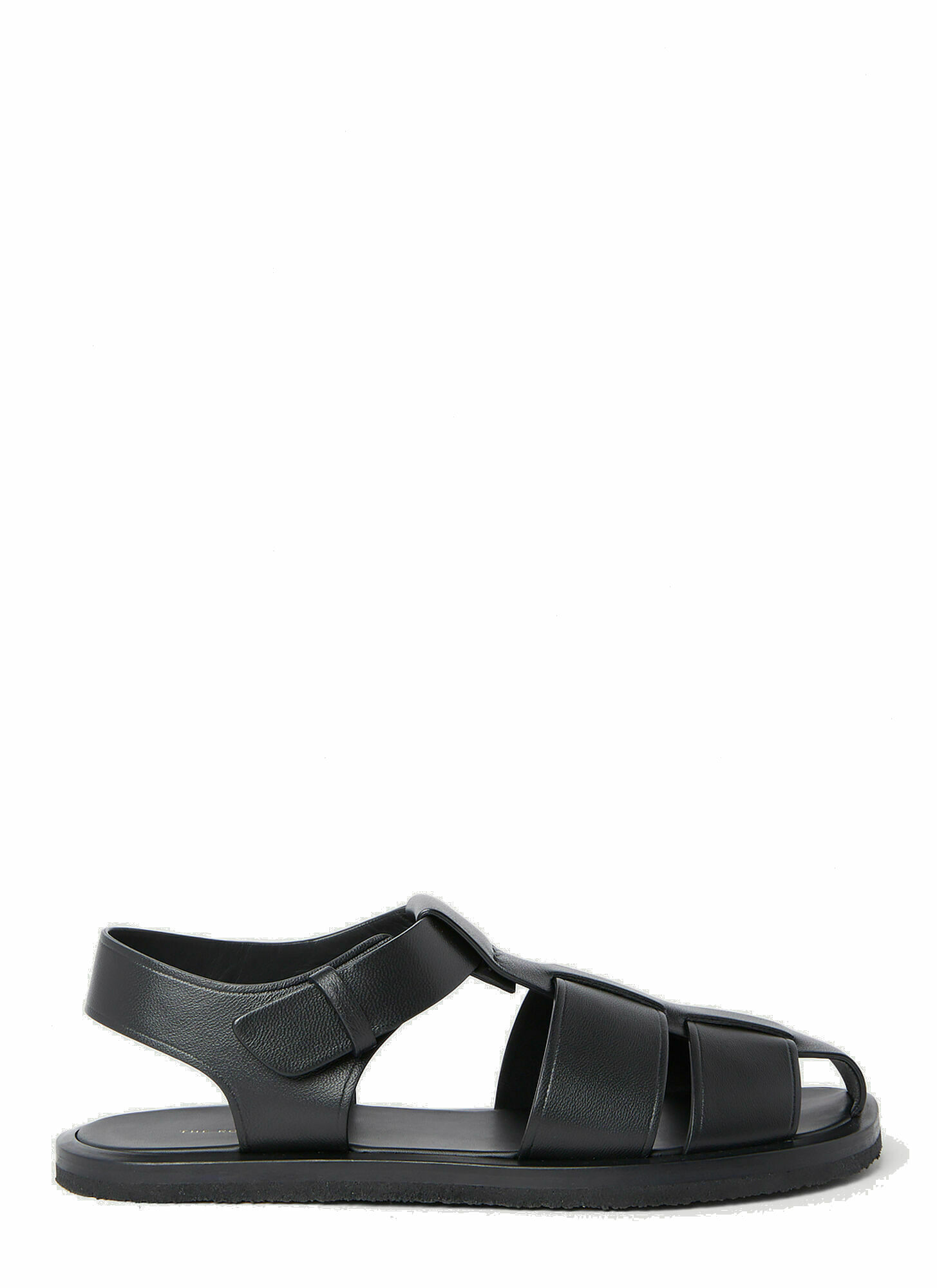 The Row - Fisherman Sandals in Black The Row