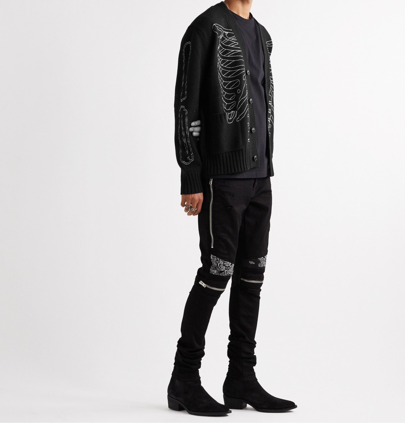 amiri skeleton hoodie