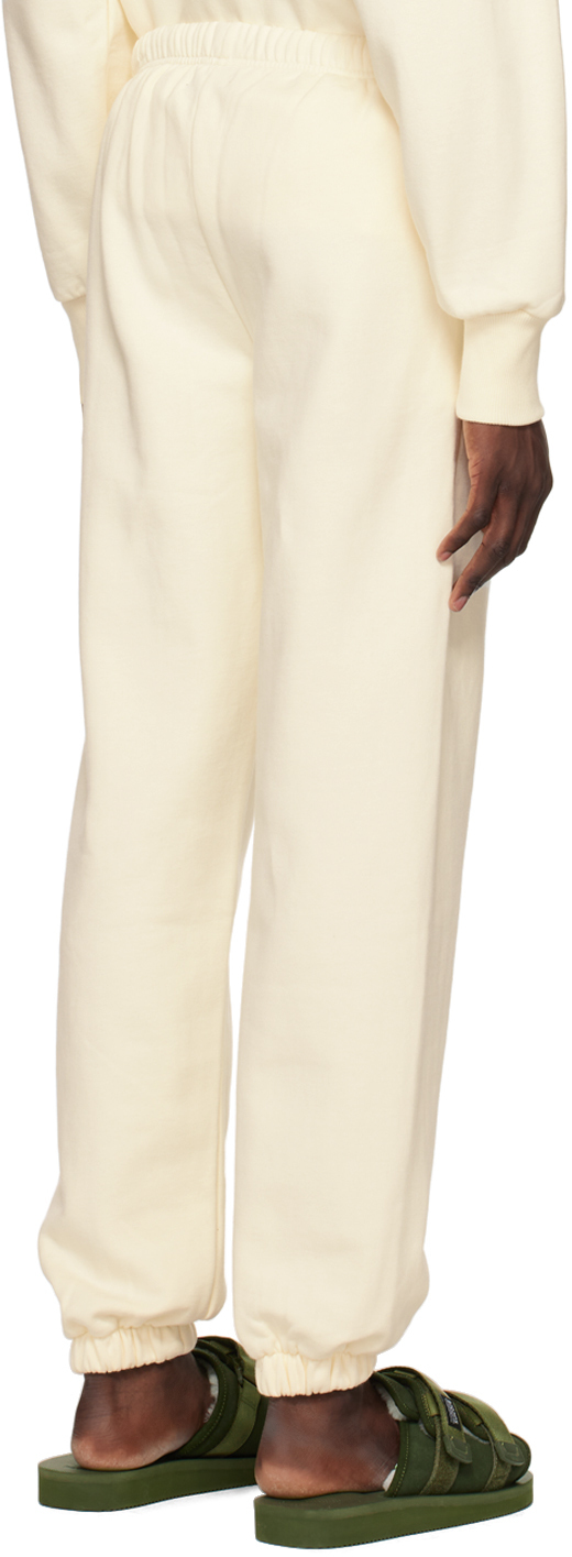 Late Checkout Off-White Embroidered Lounge Pants