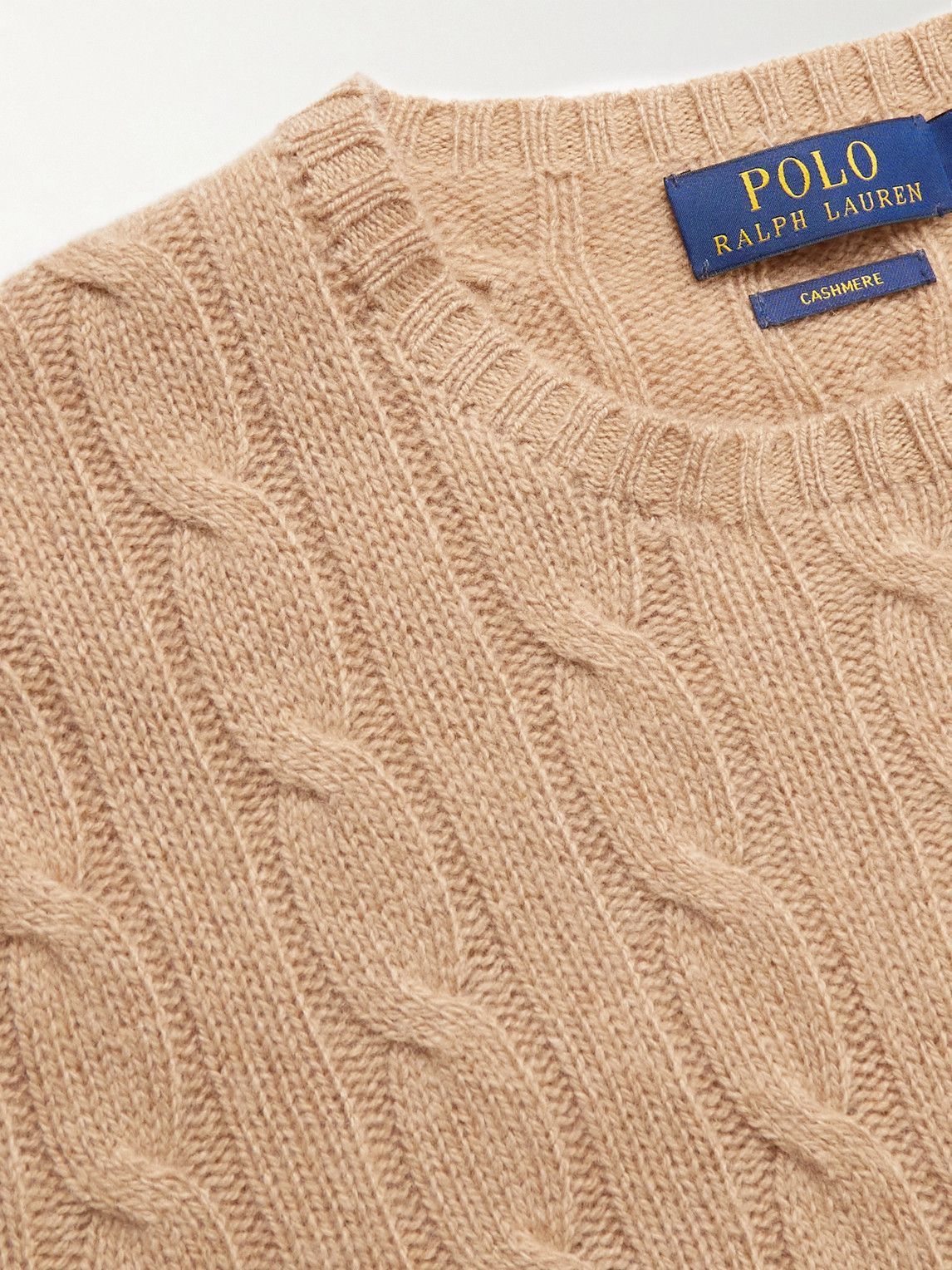 Polo Ralph Lauren - Cable-Knit Cashmere Sweater - Brown Polo Ralph Lauren