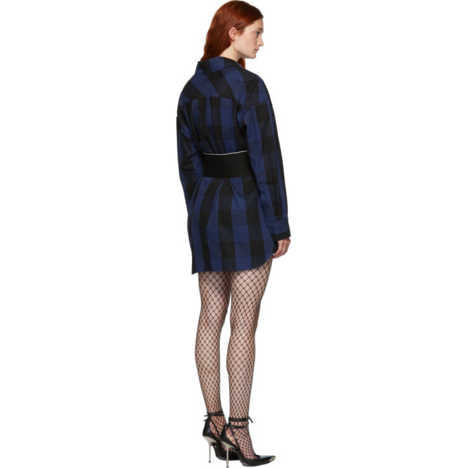 alexander wang plaid shirt dress