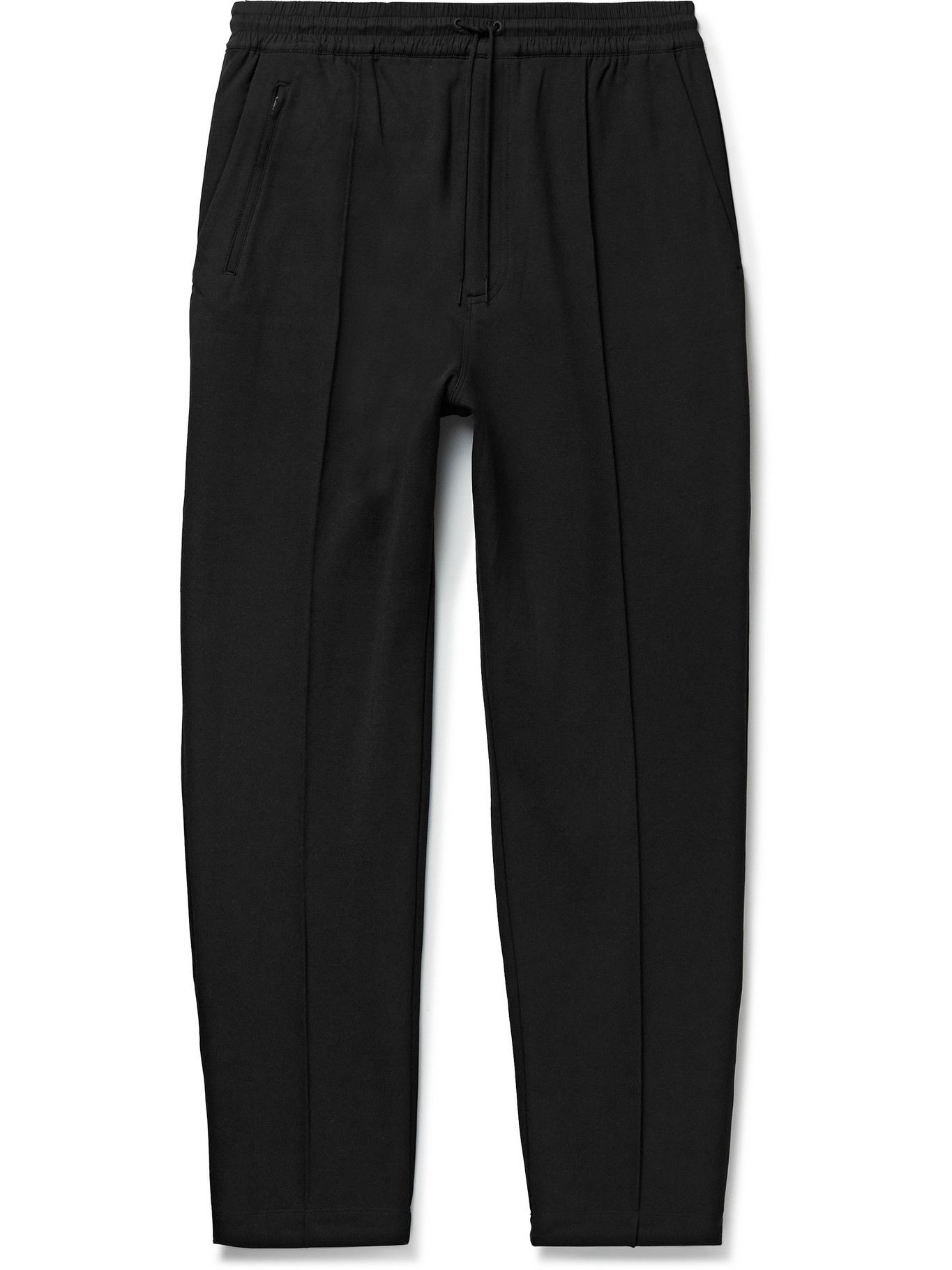 Y-3 - Slim-Fit Shell-Trimmed Tech-Jersey Track Pants - Black Y-3