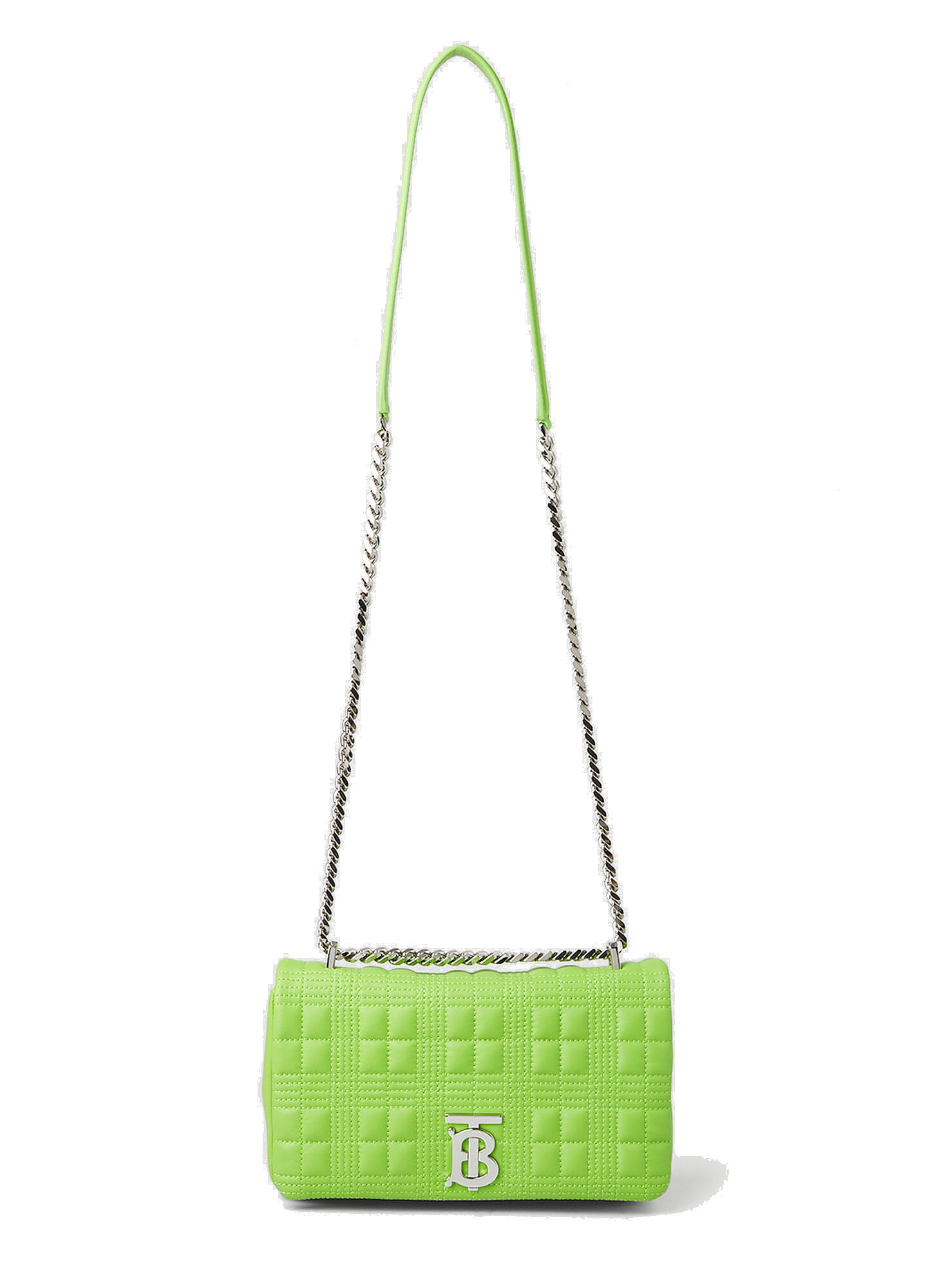 Lola Small Chain Shoulder Bag in Green Burberry