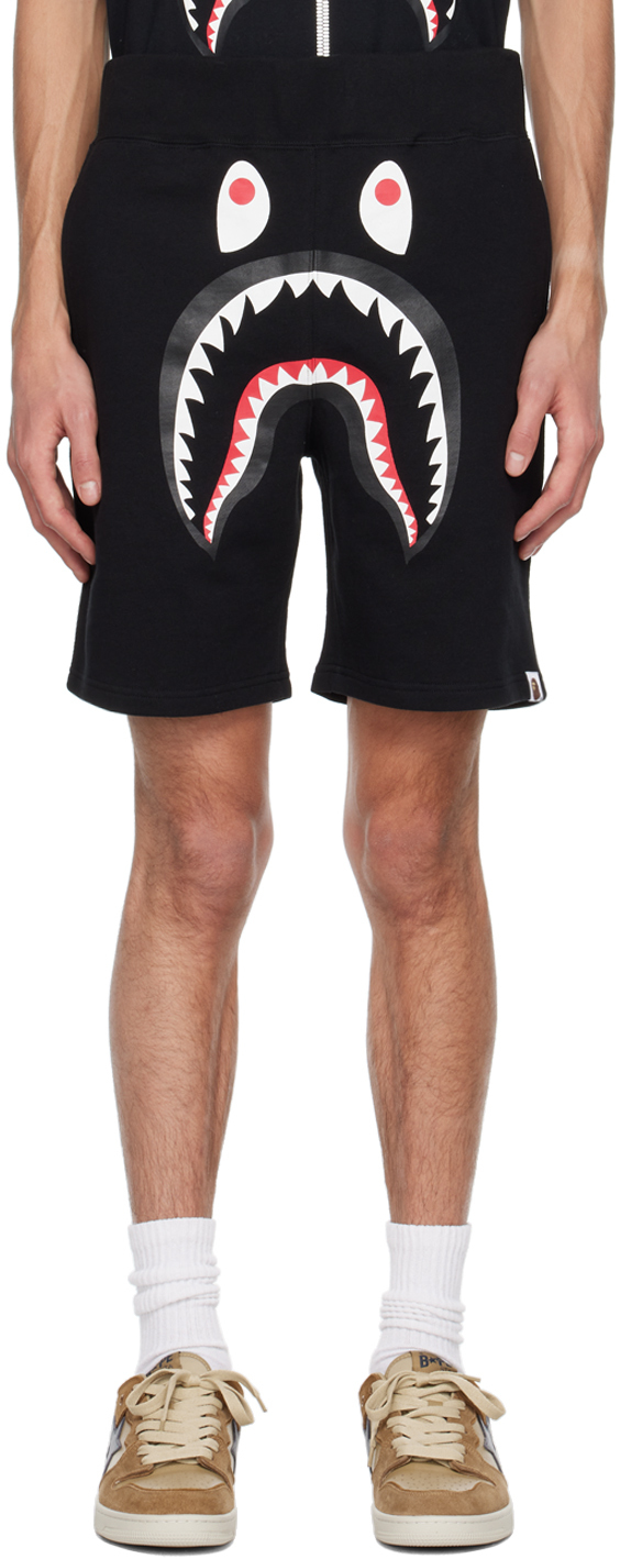 BAPE Black WGM Edition Shark Shorts A Bathing Ape