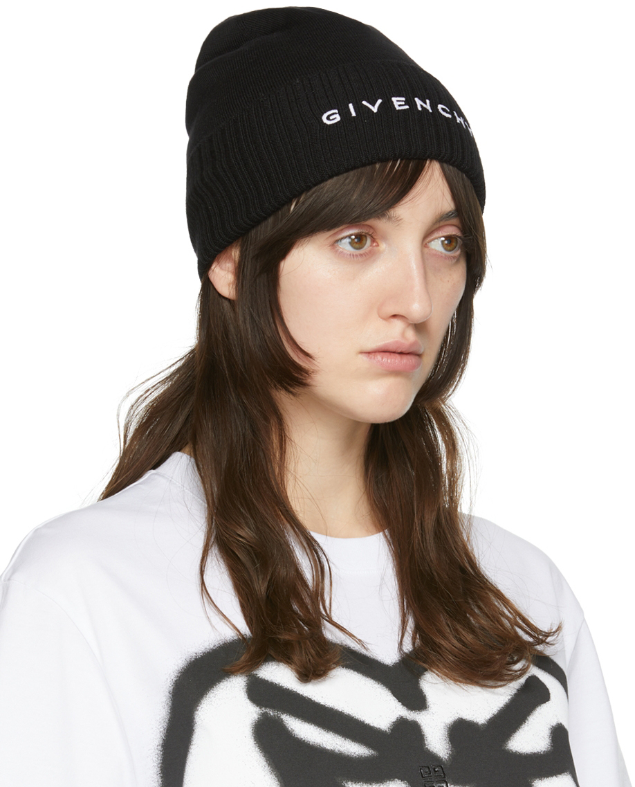 Givenchy Black Wool Beanie Givenchy