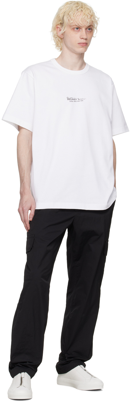 Helmut Lang White Crumple T-Shirt Helmut Lang