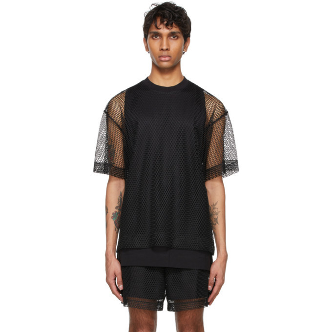 Dries Van Noten Black Mesh T-Shirt Dries Van Noten