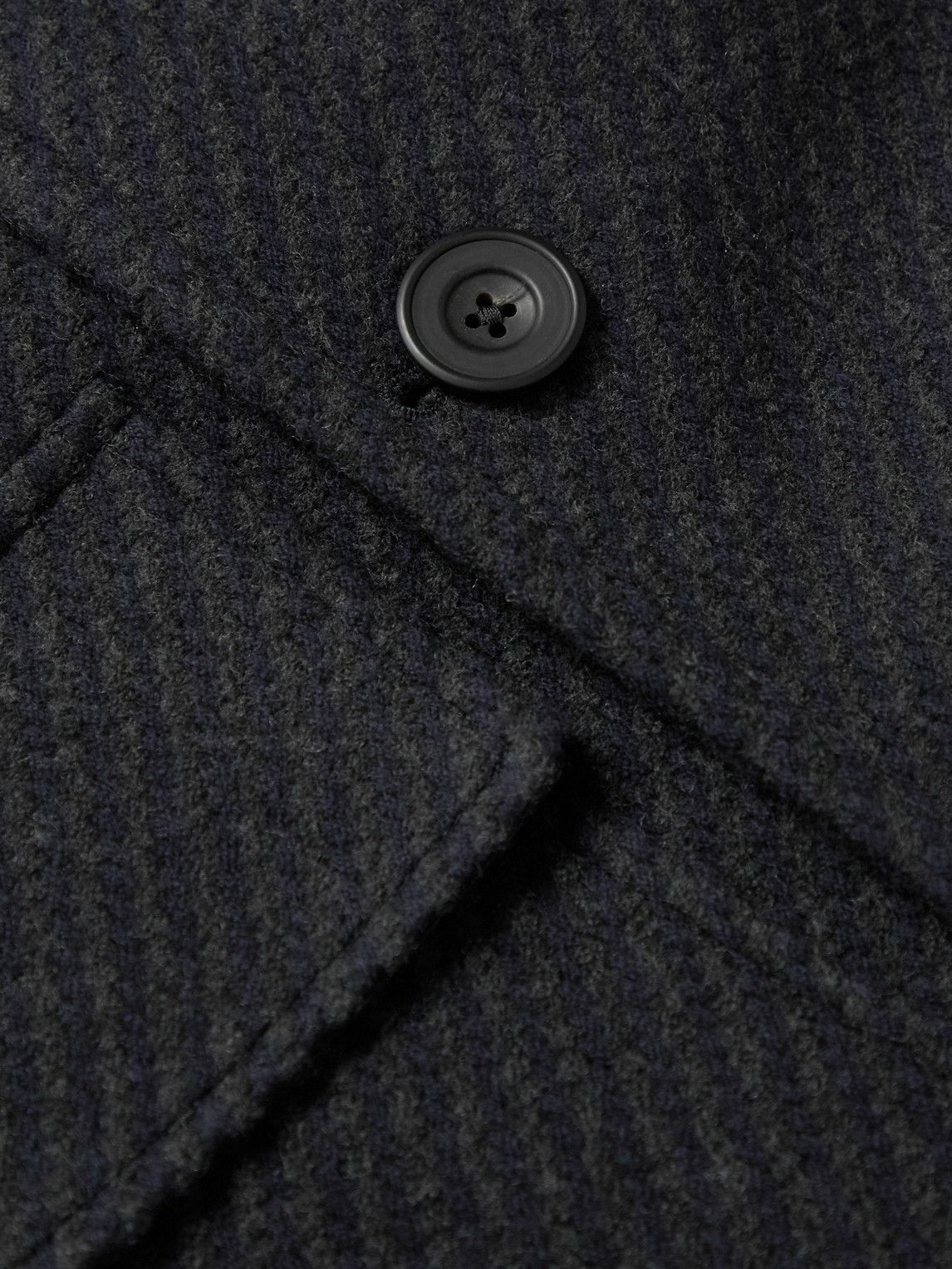 Rubinacci - Ulster Double-Breasted Virgin Wool-Twill Coat - Blue Rubinacci