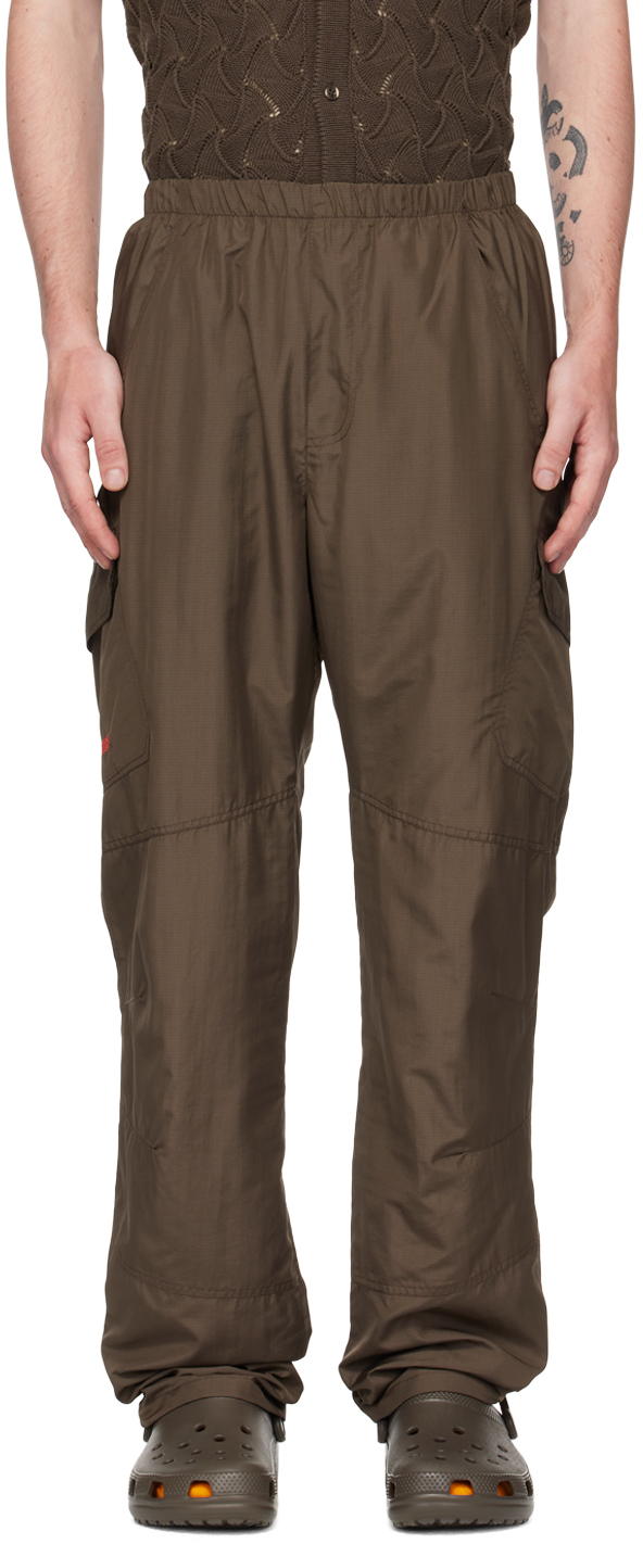 Robyn Lynch Brown Embroidered Cargo Pants