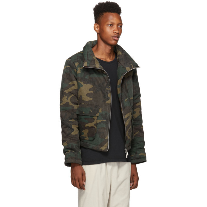 rhude rhonda camo puffer