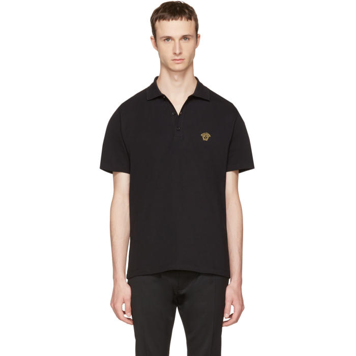 Versace Black Medusa Polo Versace