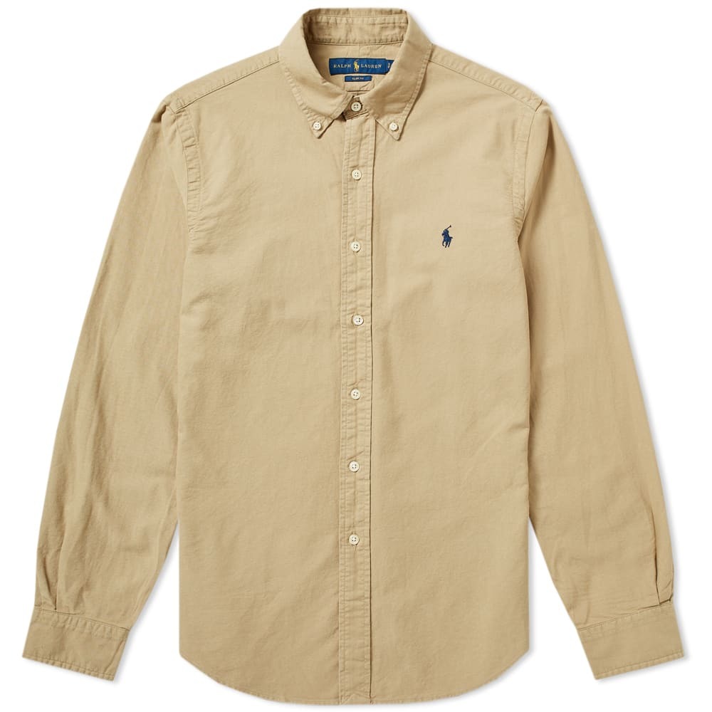 ralph lauren slim fit button down shirt
