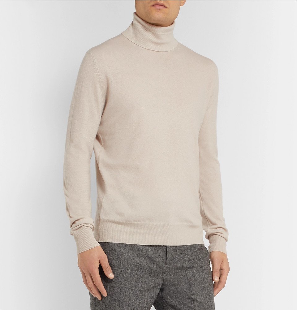 Loro Piana - Dolcevita Slim-Fit Baby Cashmere Rollneck Sweater - Off ...
