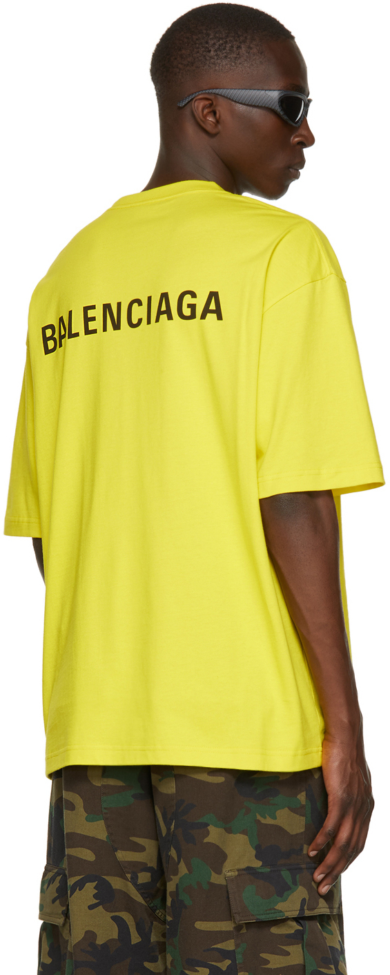 yellow balenciaga t shirt
