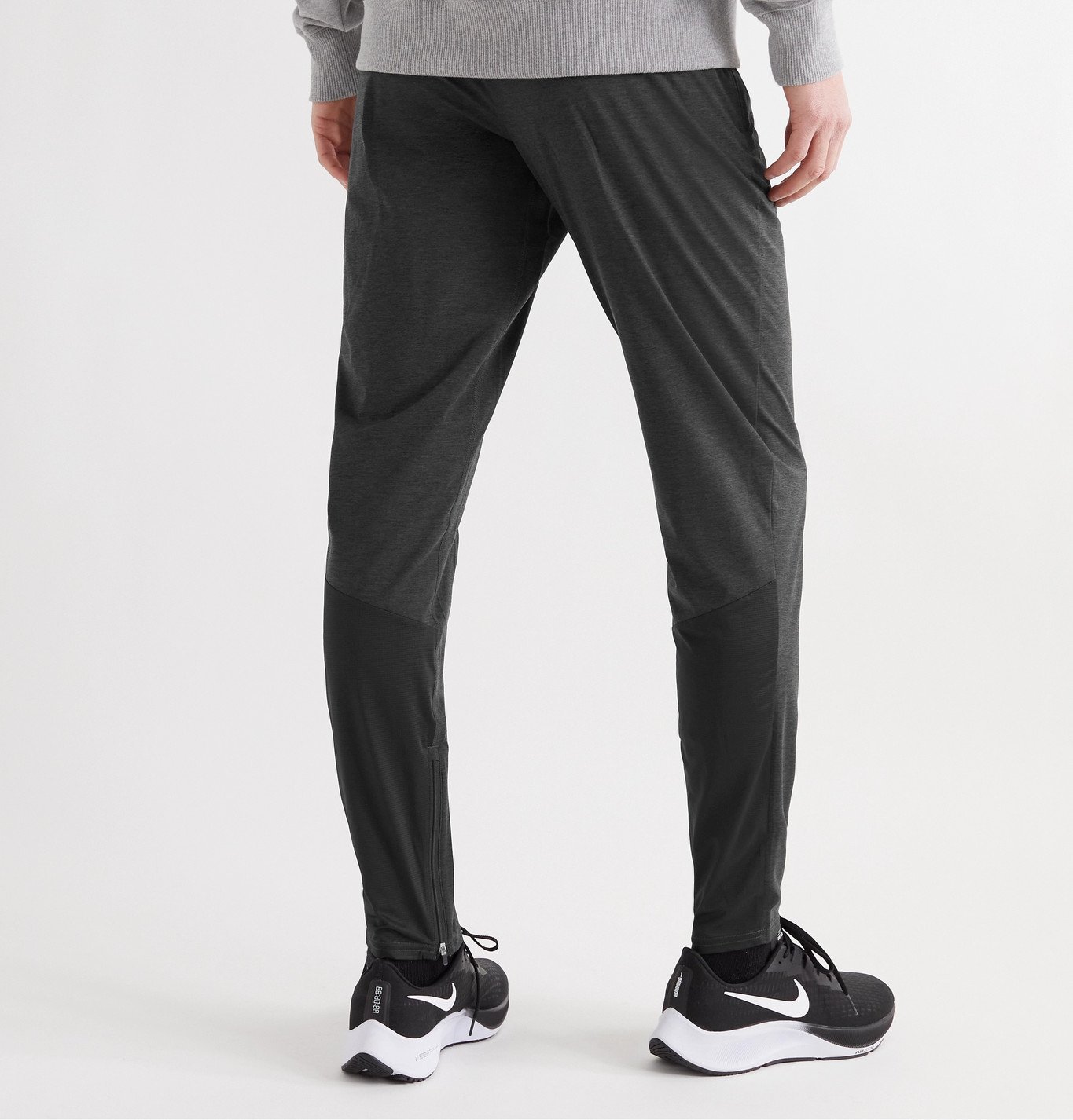 TRACKSMITH - Session Slim-Fit Tapered Mesh-Panelled Stretch-Knit ...
