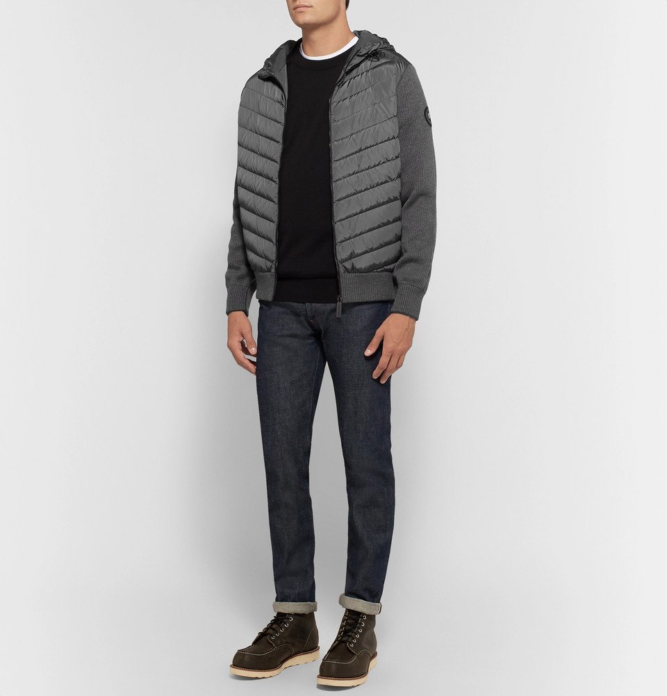 Canada Goose - Hybridge Merino Wool and Quilted Shell Down Jacket Zip ...