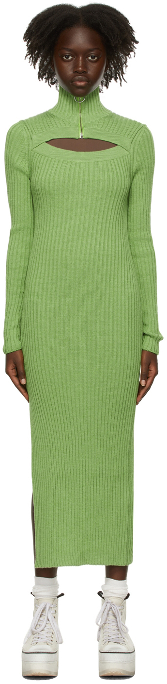 msgm green dress